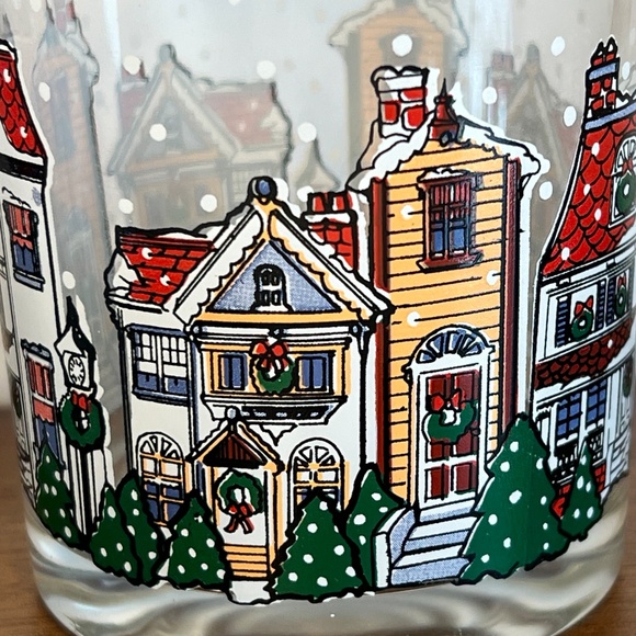 Christmas Low Ball Drinking Glasses Tumbler SET OF 4 Mint Luminarc D'Arques - Picture 11 of 15